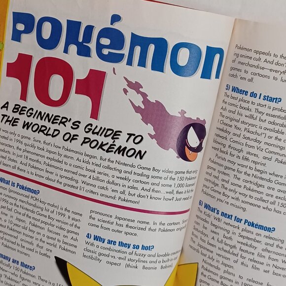 Vintage 90s Pokemon Wizard's Guide To Special Edition Vol. 1 Aug. 1999 Magazine - Picture 3 of 6